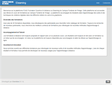 Tablet Screenshot of elearning-campusfonderiedelimage.org